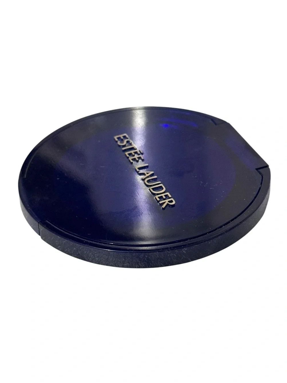 ESTEE LAUDER Makeup Mirror Royal Blue Cosmetic Folding Slim Travel Purse Mirror